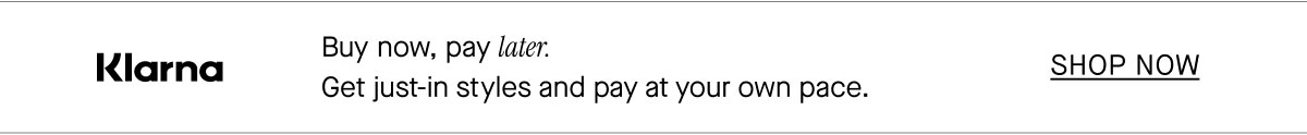 Buy now, pay later with Klarna