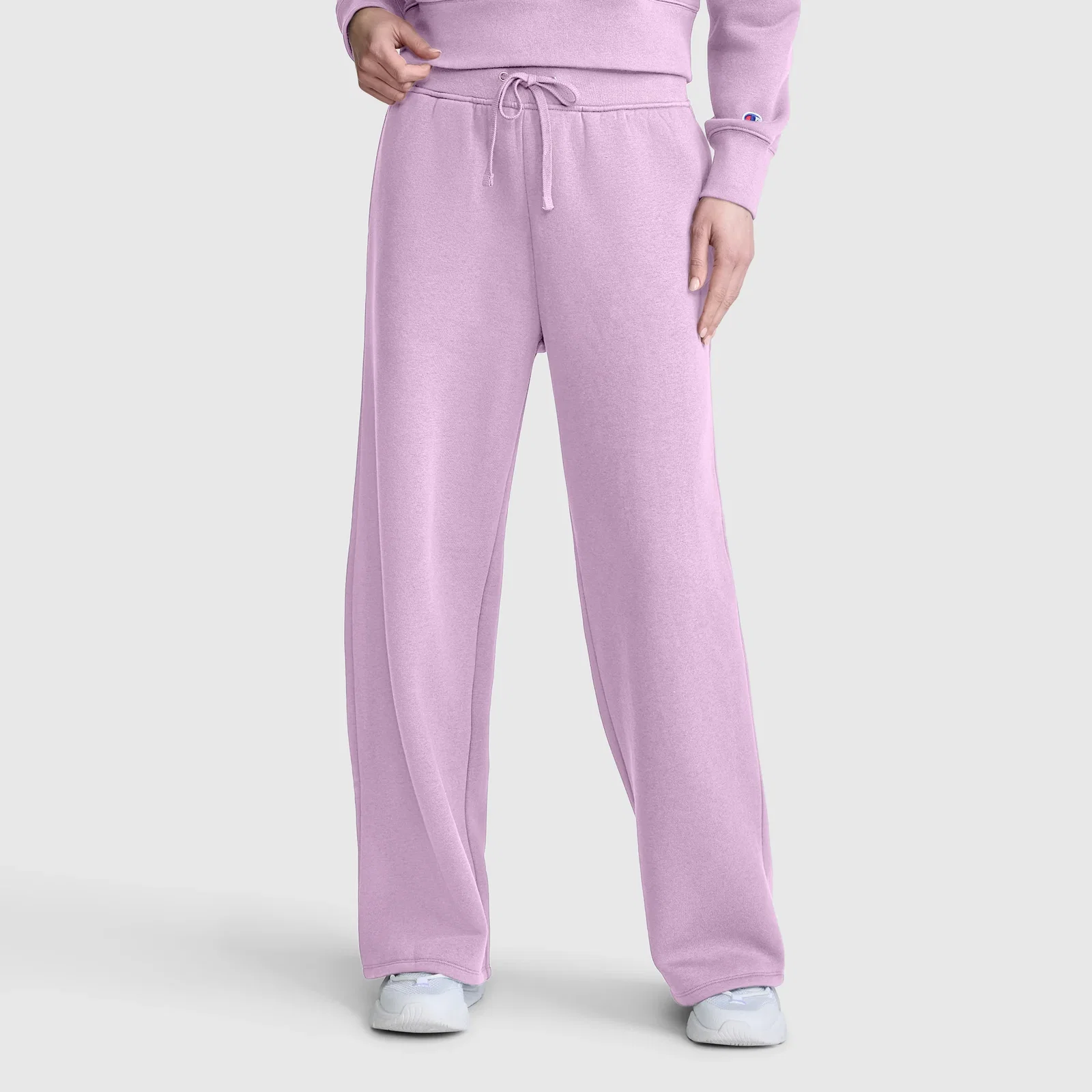 Image of Wide Leg Fleece Sweatpants, C Logo