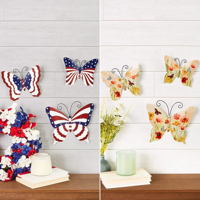 Image of Butterfly Trio Wall Art