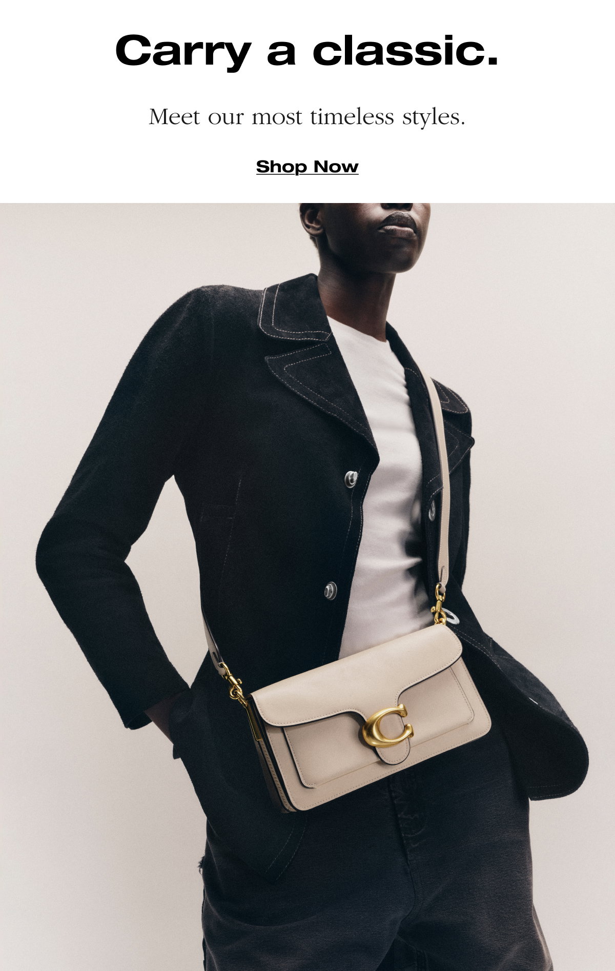 Carry a classic. Meet our most timeless styles. Shop Now