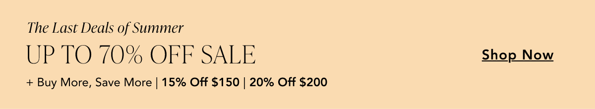Up To 70% Off Deal