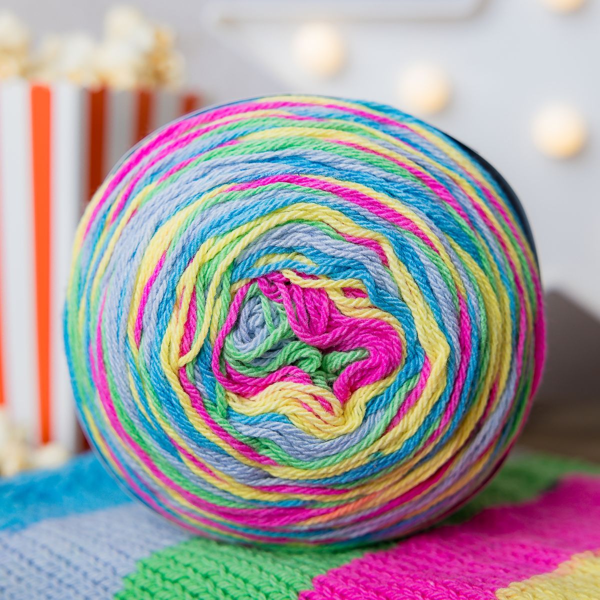 Image of Emu Funfair Stripe Cotton Blend DK