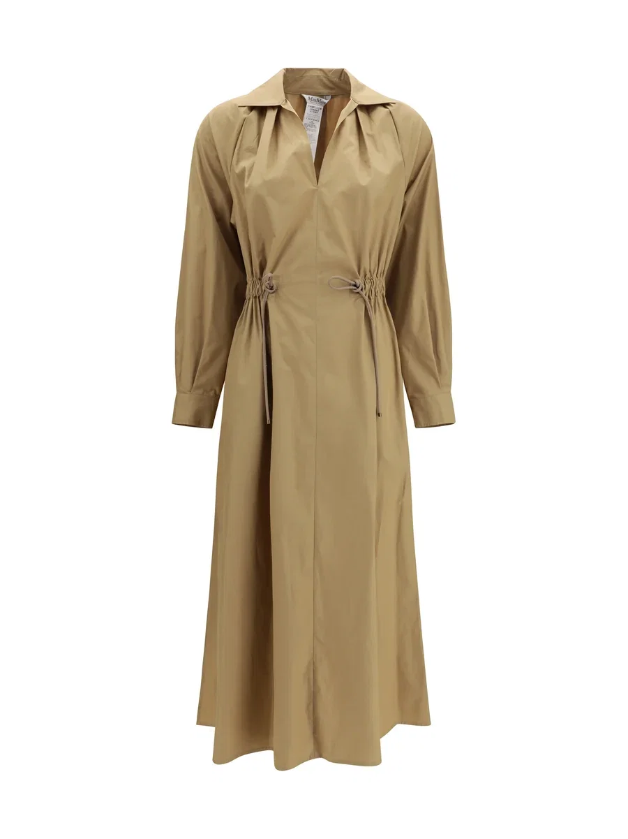 Max Mara Pedaggi Dress Beige