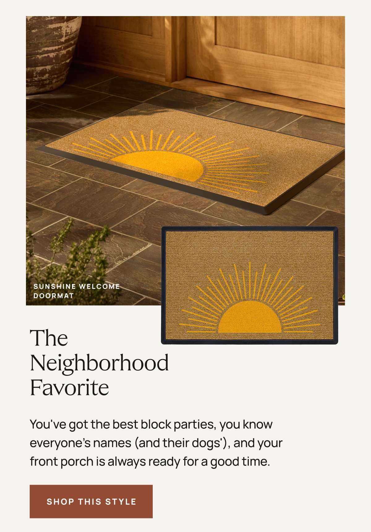 Sunshine Welcome Doormat | Shop This Style 