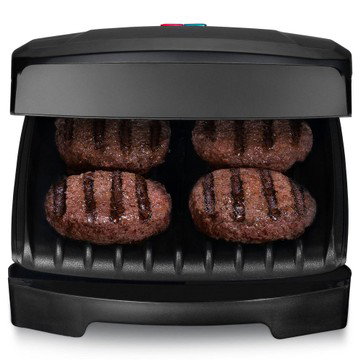 Gourmia 3-in-1 Cooking Plate Grill Contact Panini Maker Compact Black 4-Ser