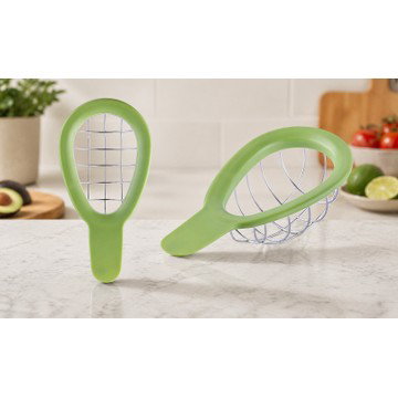 Stainless Steel Avocado Cuber Tool – Ergonomic Wire Grid Dicer & Slicer