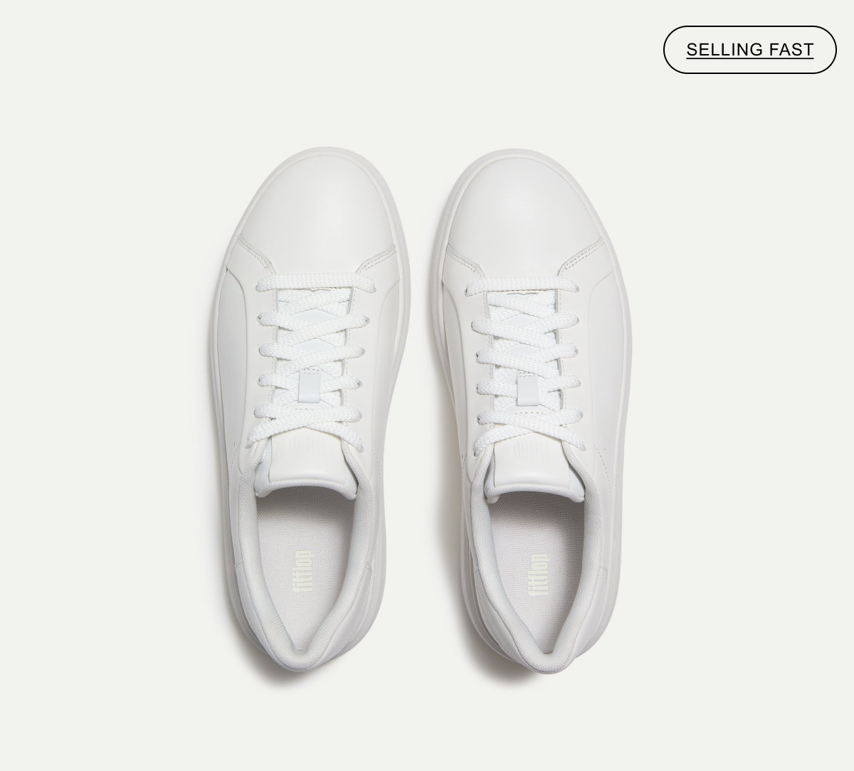 RTG Leather Trainers - White