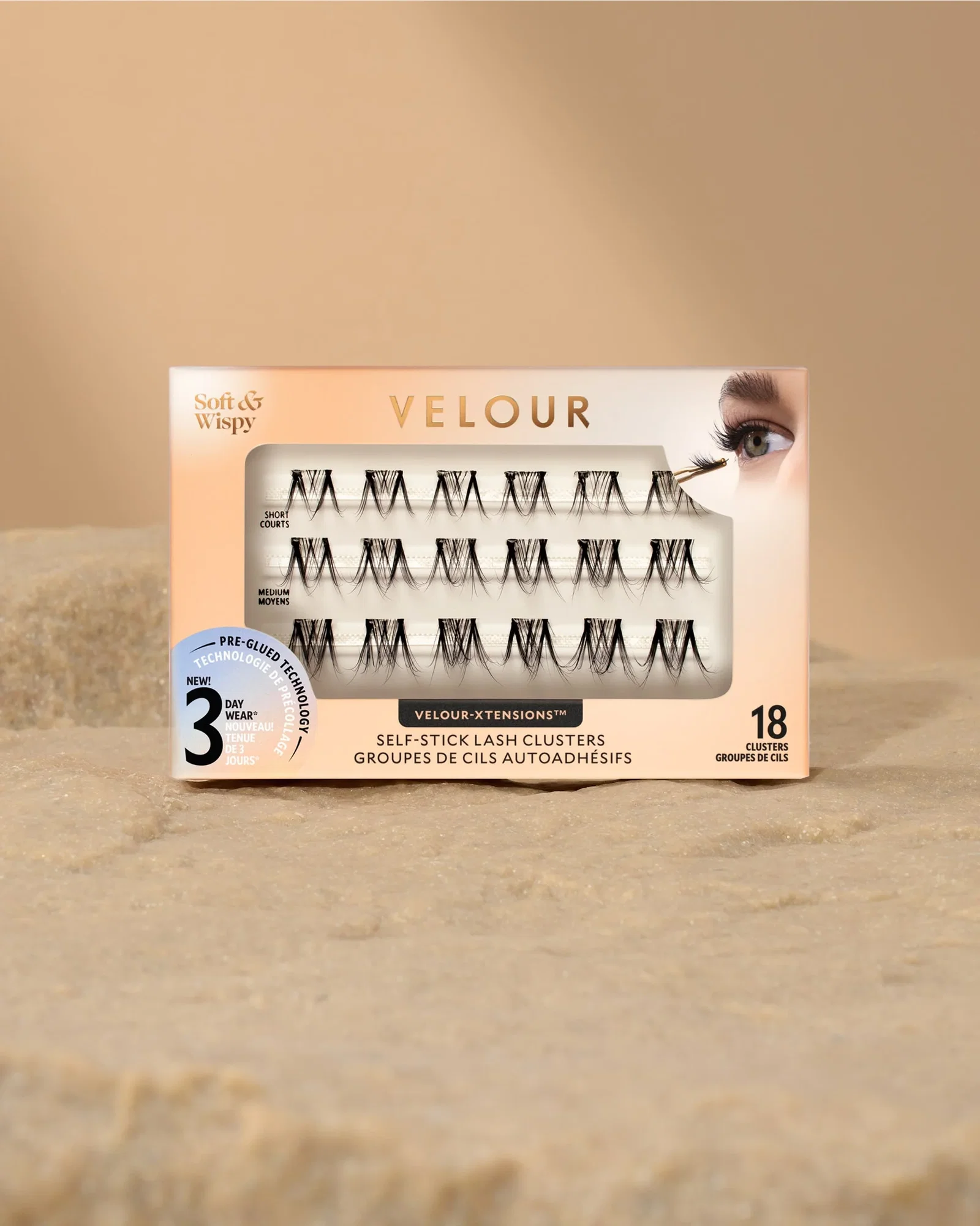 Image of Soft & Wispy Velour-Xtensions™ Self-Stick Lash Clusters