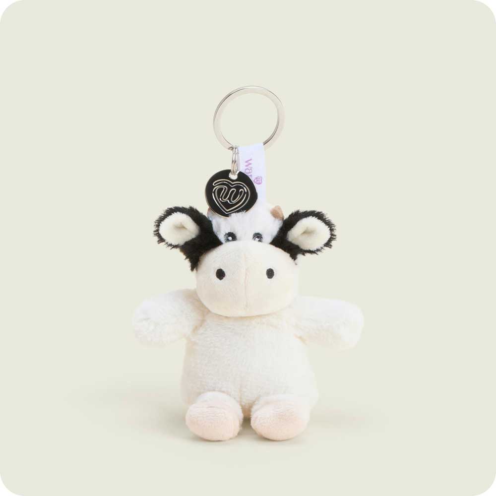Image of Black and White Cow Warmies Mini Bag Charm
