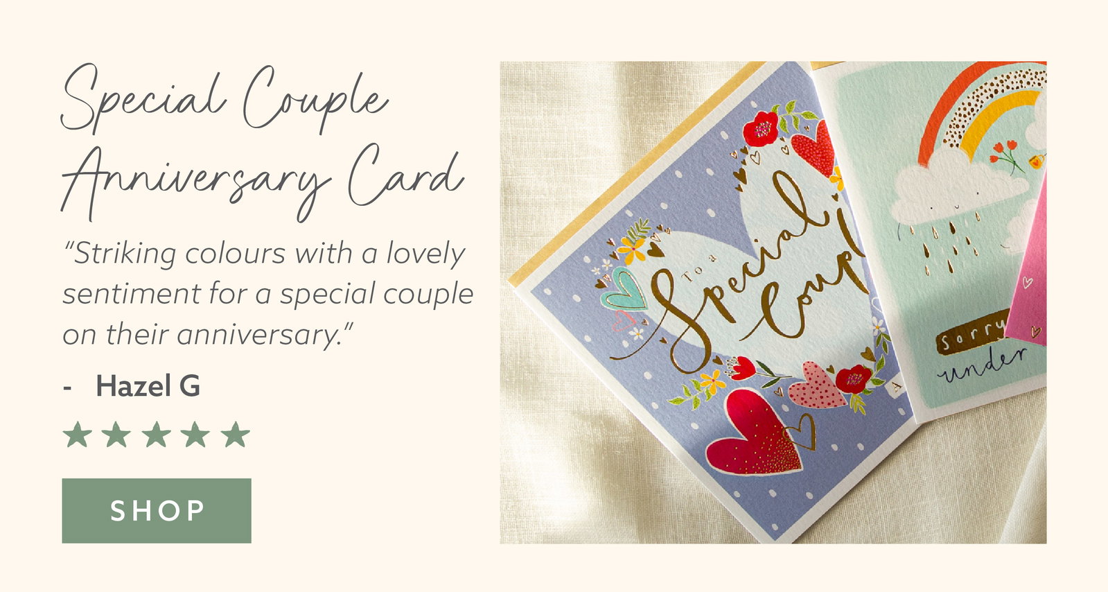 SPECIAL COUPLE ANNIVERSARY CARD