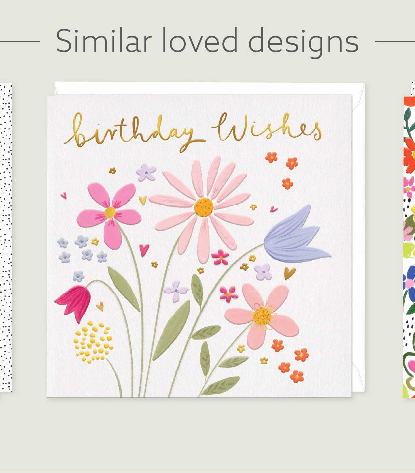 SIMPLE FLOWERS BIRTHDAY CARD