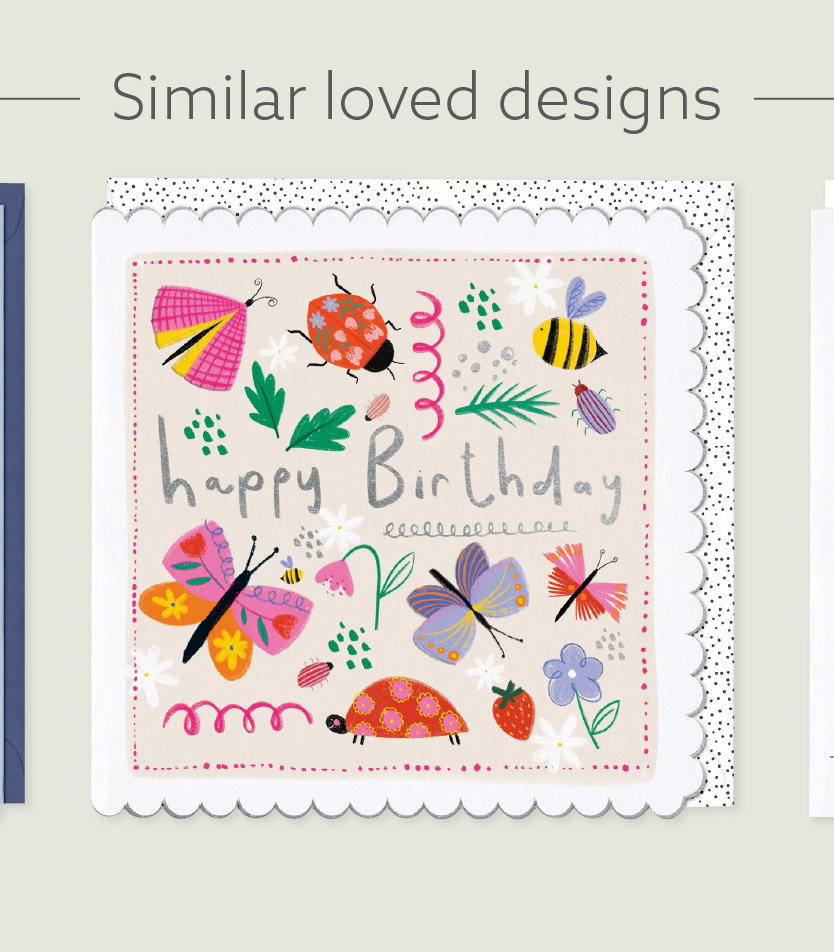 BUSY BUGS BIRTHDAY CARD