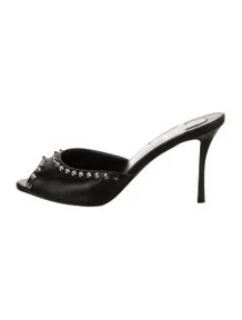 Spike Accents Leather Sandals