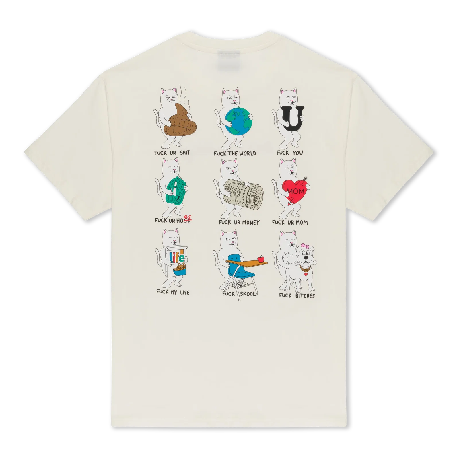 Image of Fuck Everything Tee (Bone)