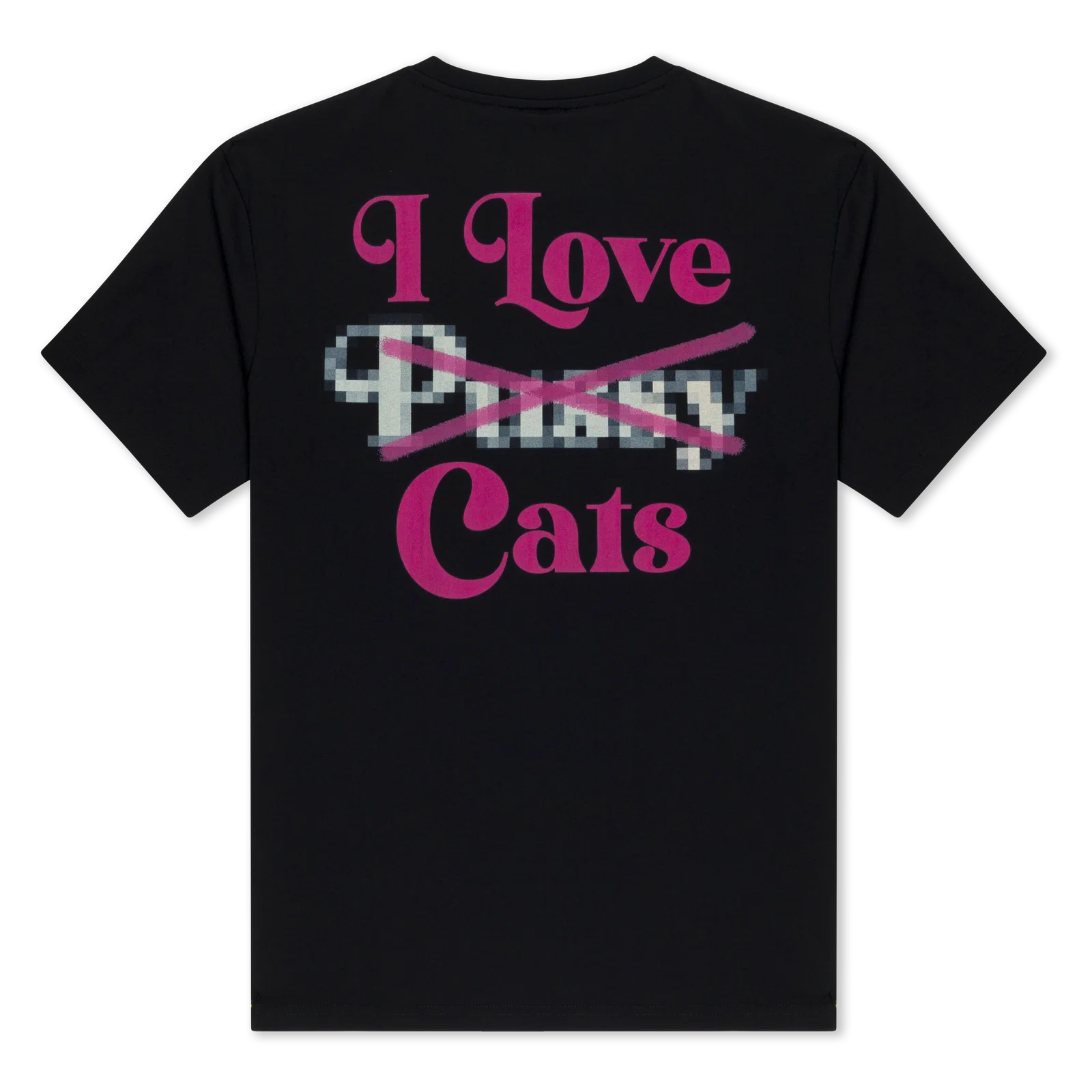 Image of I Love Cats Tee (Black)