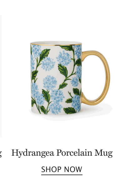 Hydrangea Porcelain Mug