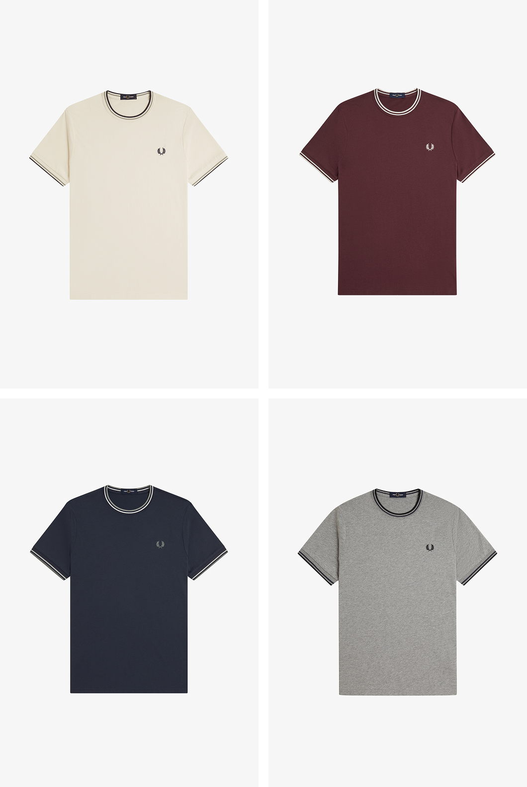 A selection of Fred Perry Twin Tipped T-Shirts