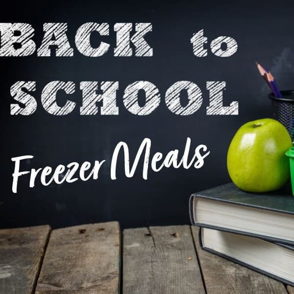 Freezer Meals for Back to School