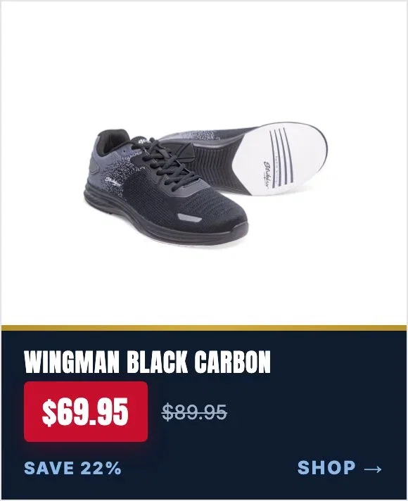 KR Strikeforce Wingman Black Carbon Men’s Bowling Shoes