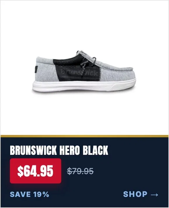 Brunswick Men's Hero Black Bowling Shoes