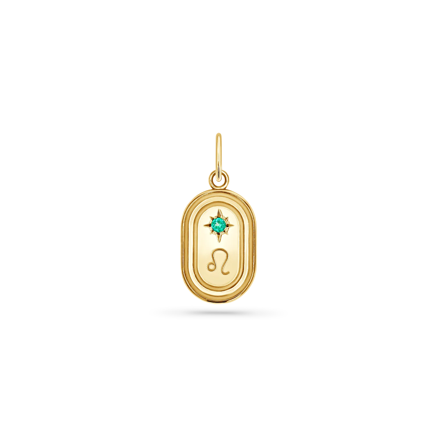 Image of Birthstone Zodiac Oval Charm