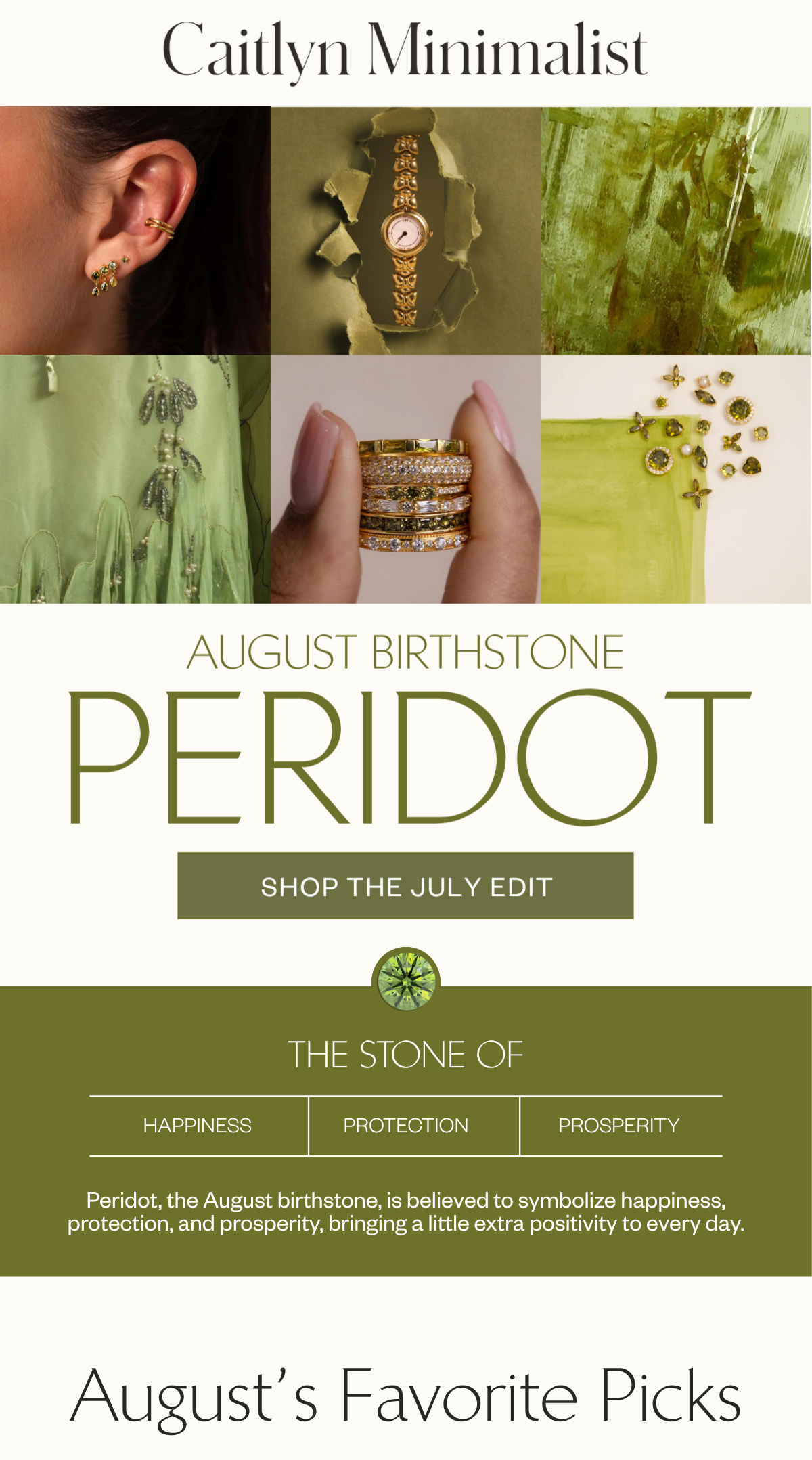 August Birthstone Peridot