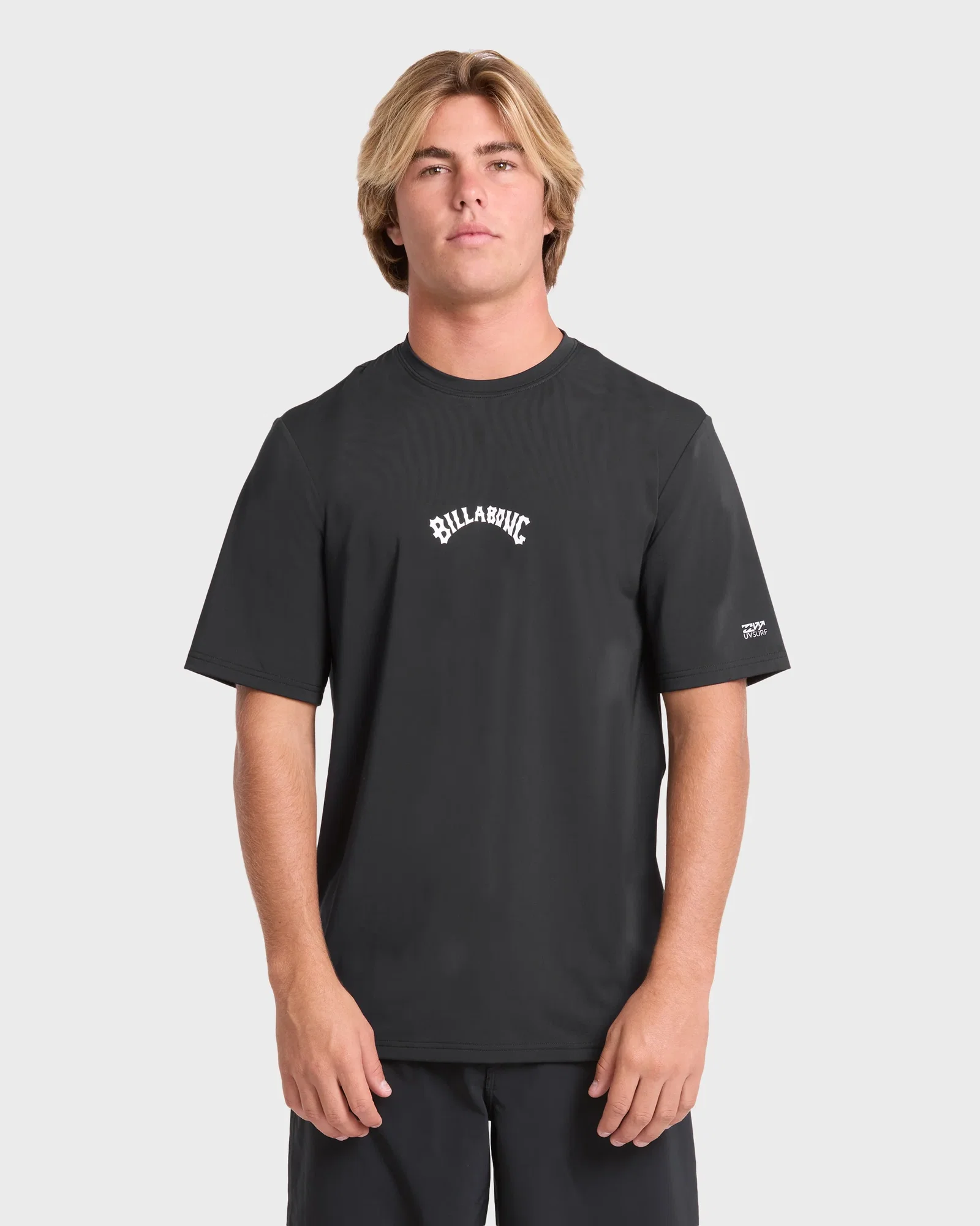 Image of All Day Wave Loose Fit Short Sleeve Surf Tee - Black