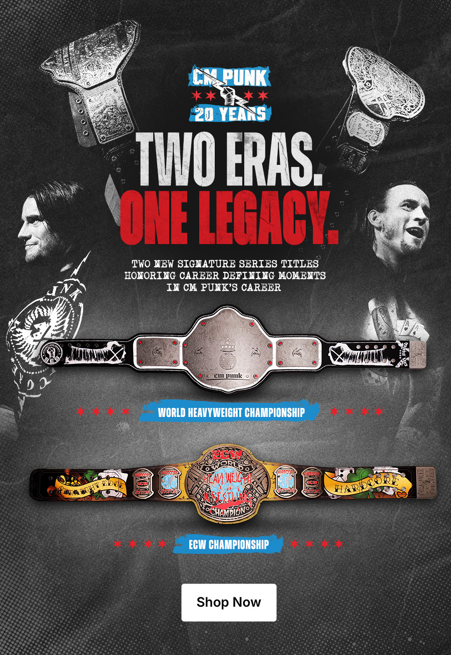 CM Punk 20 Years Collection Merchandise