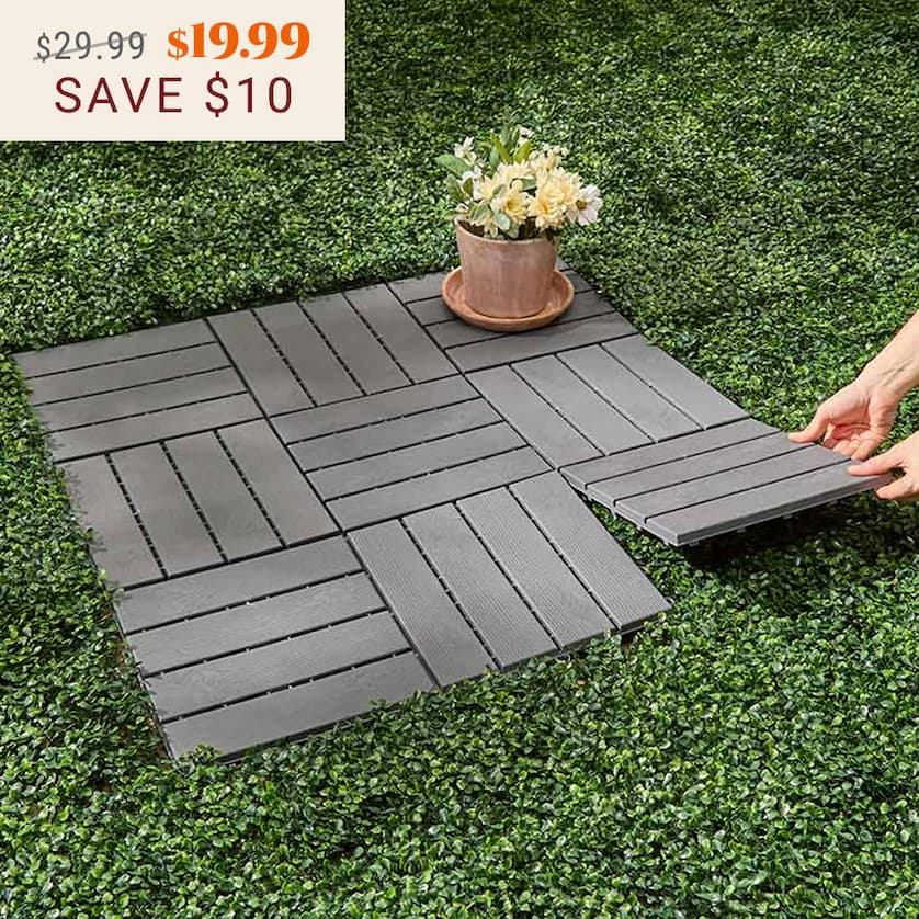 Multi Purpose Interlocking Gray Tiles - Set of 9