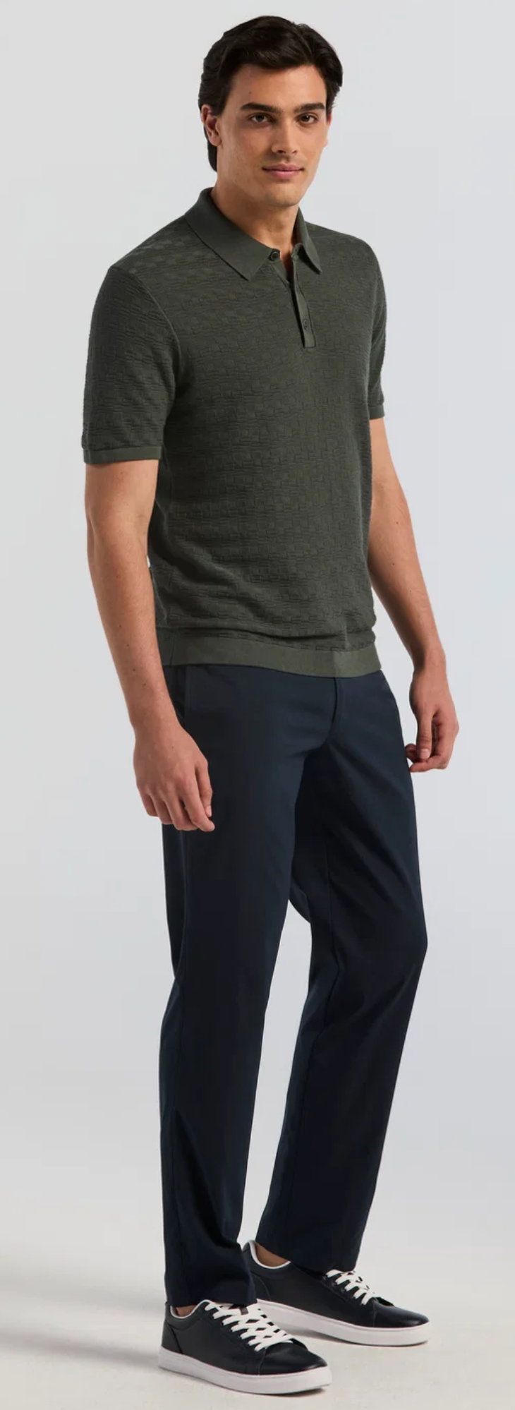 Textured Polo Sweater Textured Polo Sweater
