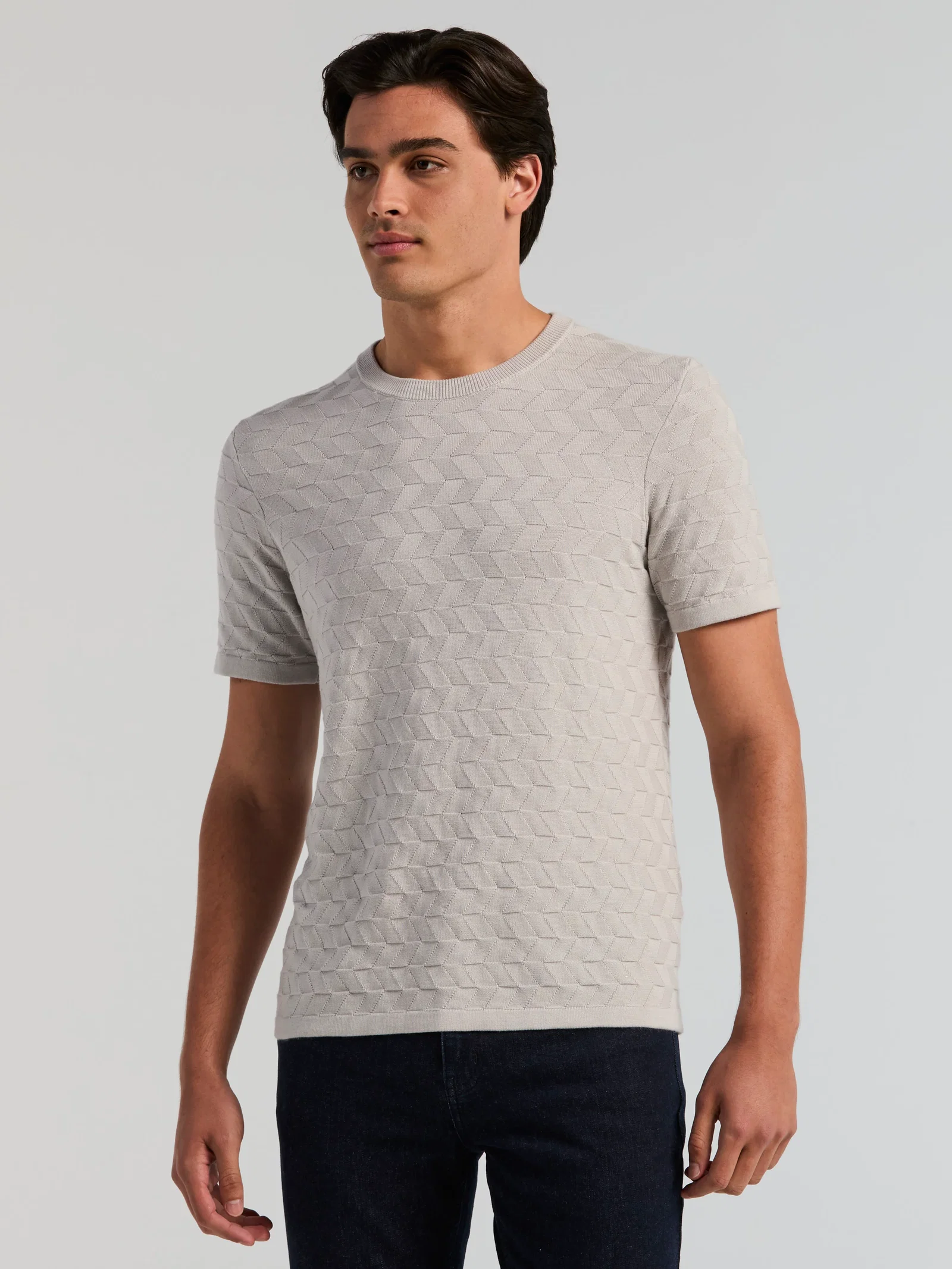 Herringbone Crew Sweater Tee Herringbone Crew Sweater Tee