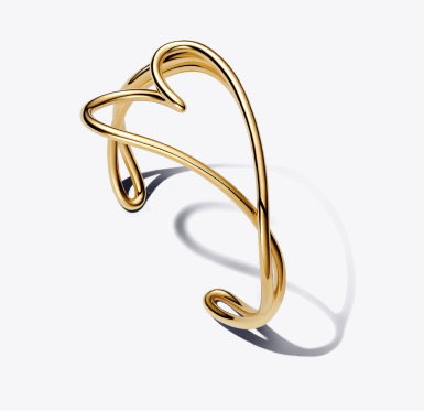 Organically Shaped Heart Bangle