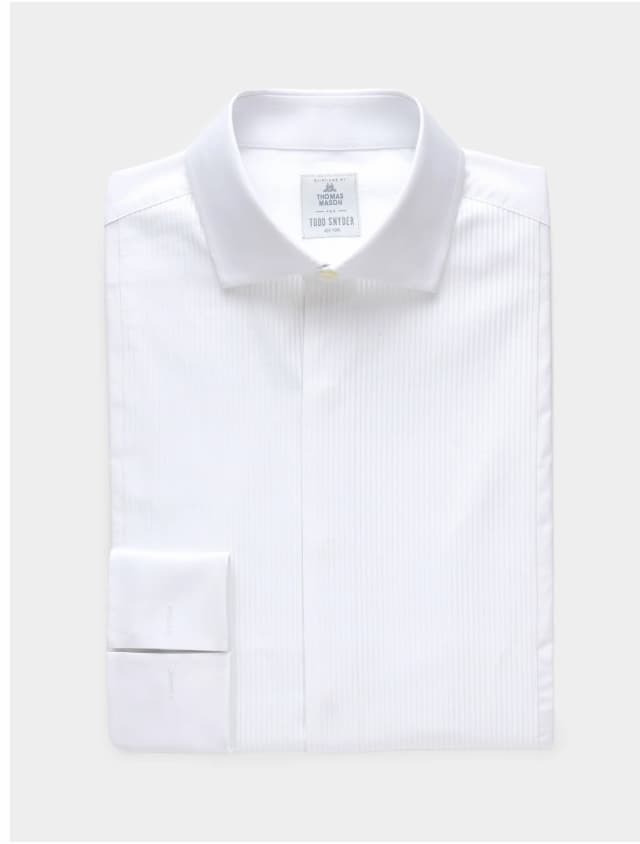 Plissé Tuxedo Shirt