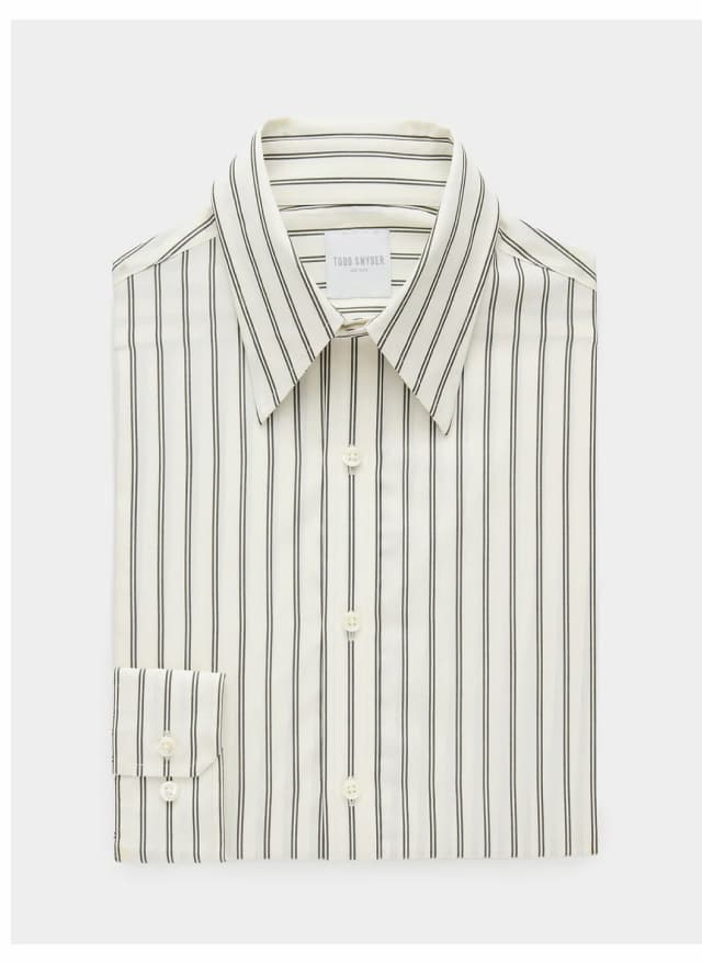Poplin Long Point Collar Dress Shirt