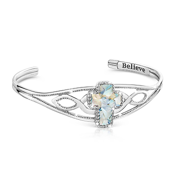 Sterling Silver Roman Glass Bracelet
