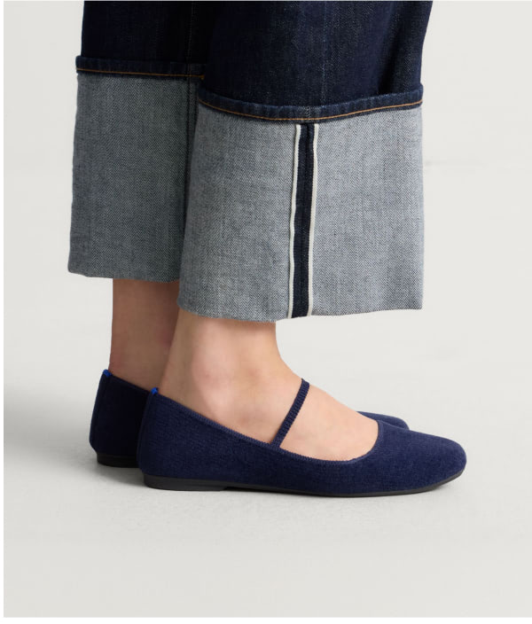The Max Square Mary Jane ReVelvet™ Navy
