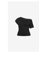 Shop the Eyelet Off Shoulder Top