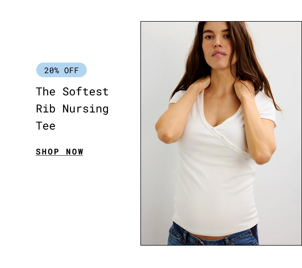 The Softest Rib Nursing Tee