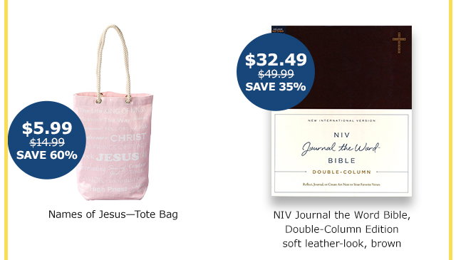 Names of Jesus Tote Bag | NIV Journal Bible