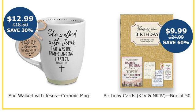 She Walked With jesus  Mug | Birthday Cards