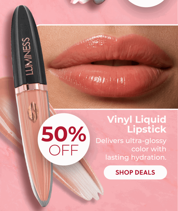 Vinyl Liquid Lipstick: Delivers ultra-glossy color with lasting hydration.