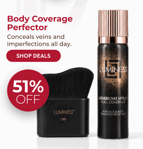 BODY COVERAGE PERFECTOR: Conceals veins and imperfections all day.