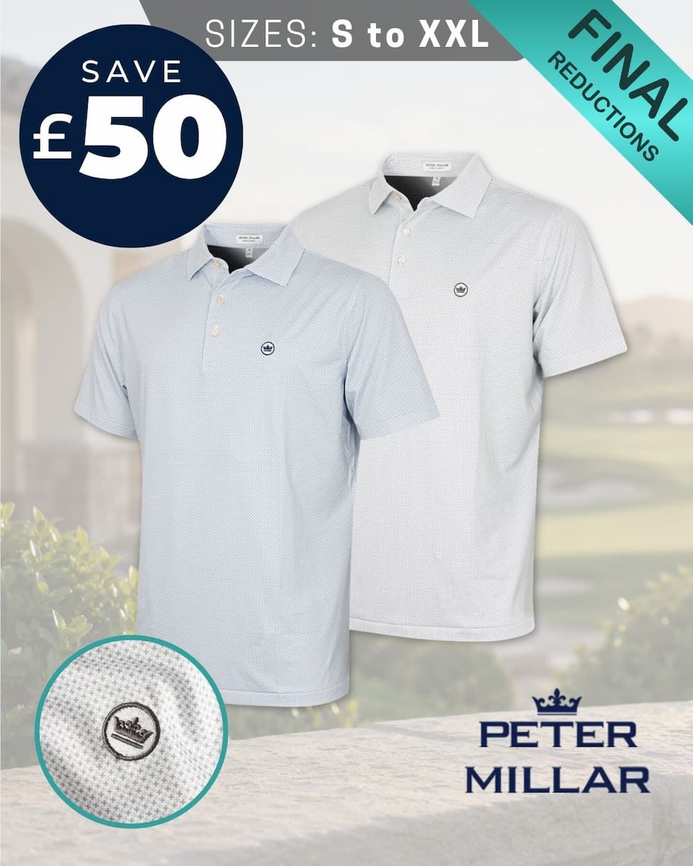Peter Millar Mens Pheonix Performance Jersey Golf Polo Shirt