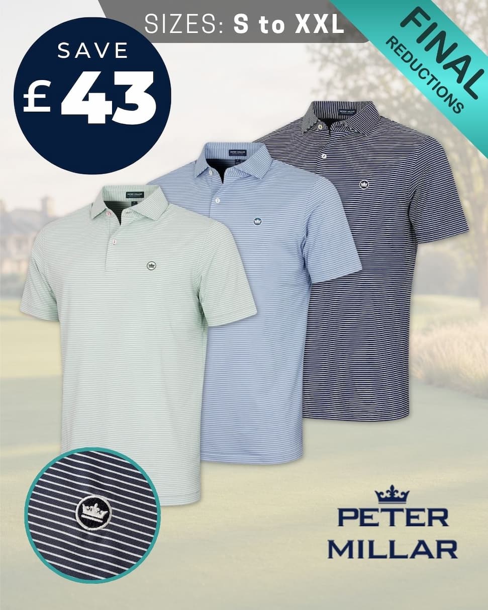 Peter Millar Mens Ballad Jersey 4-Way Stretch Golf Polo Shirt