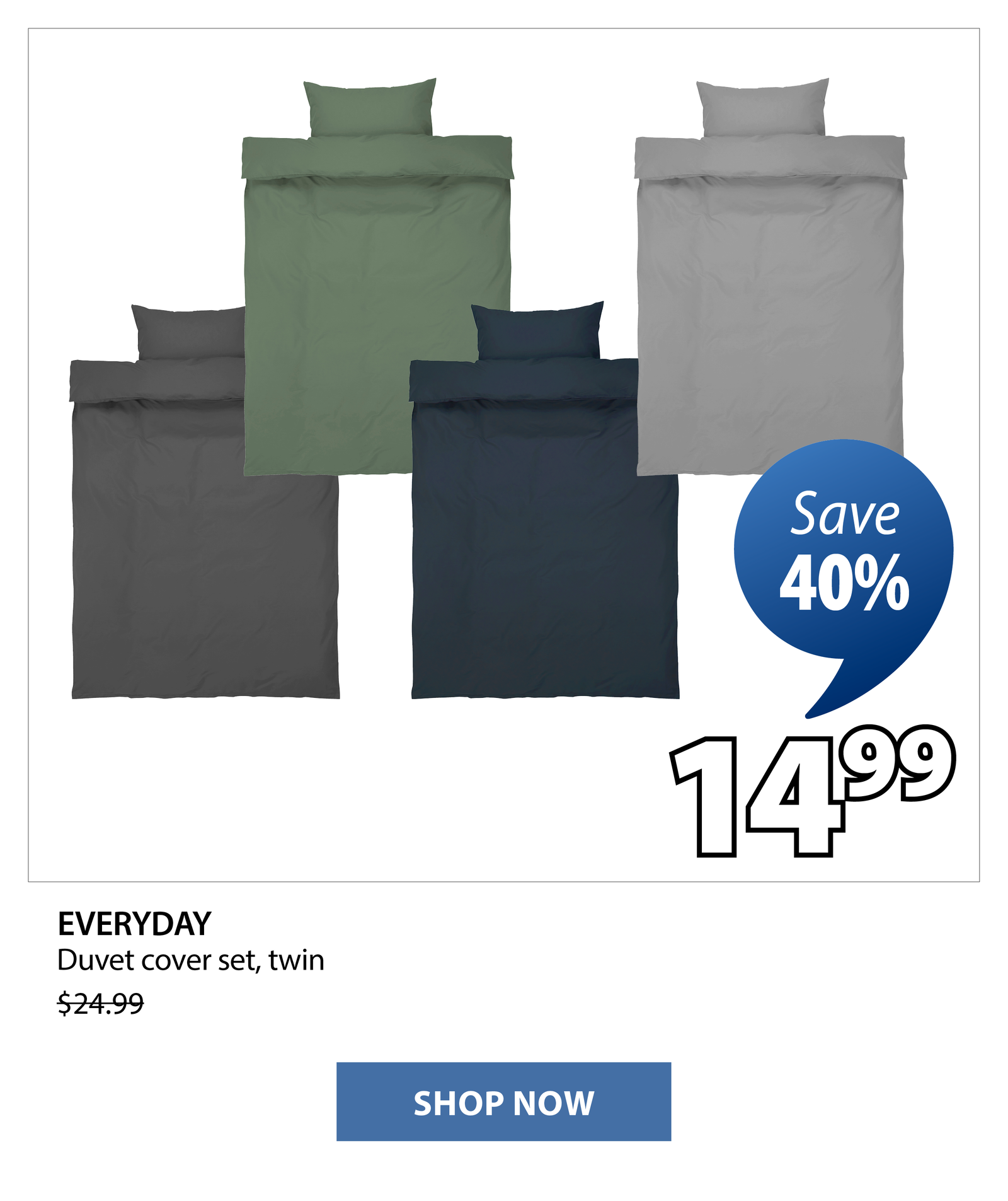 EVERYDAY Duvet cover set | Save 40%