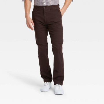 Goodfellow & Co Men's Mid Rise Slim Leg Slim Straight Chino Pants Stretch
