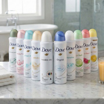 10-Pack Dove Antiperspirant Spray Deodorant For Women 150 ml