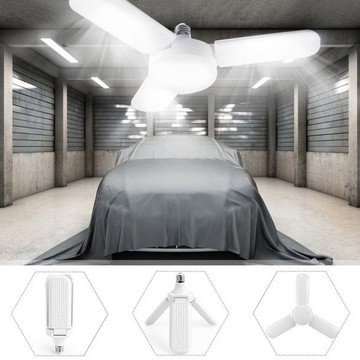 45W Folding LED Garage Ceiling Light w/ Adjustable Panels