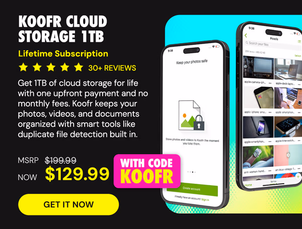 Koofr Cloud Storage: Lifetime Subscription (1TB)