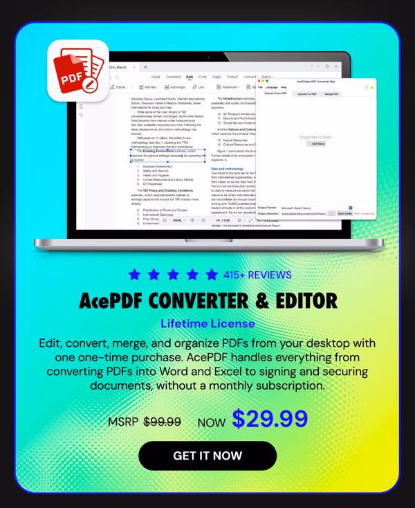 AcePDF Converter & Editor: Lifetime License
